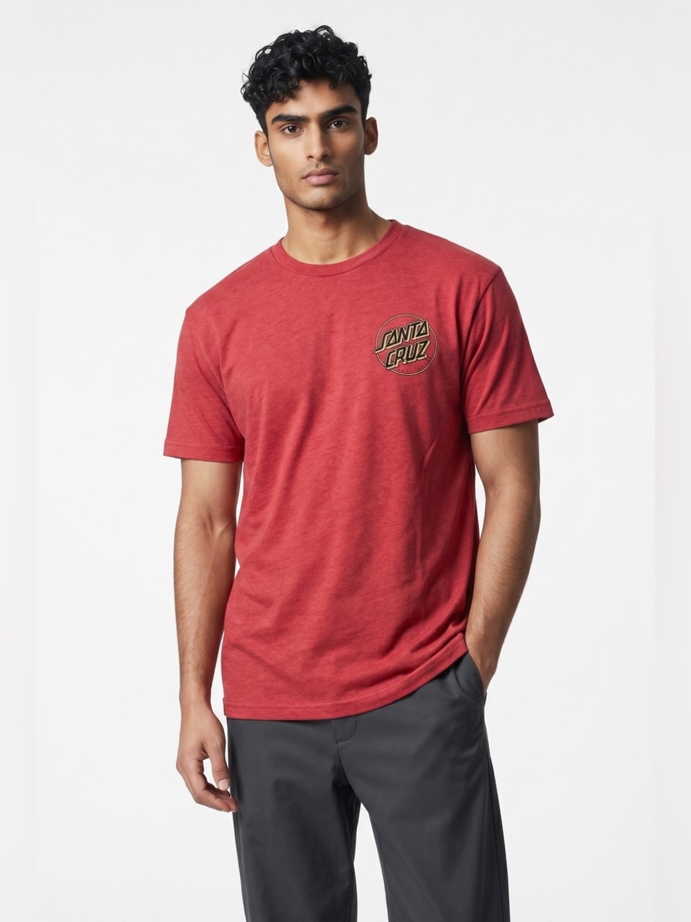 NWOT Santa Cruz Skateboarding Red Short Sleeve Logo Tee